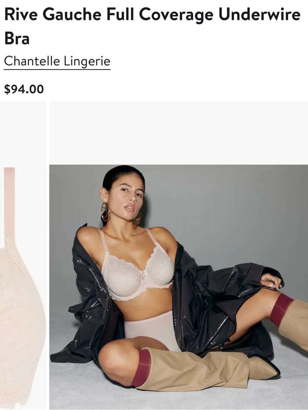 Chantelle Rive Gauche Beige Bra MSRP $94 Rose 32DDDD Top of the line! NWT’S! - Picture 3 of 10